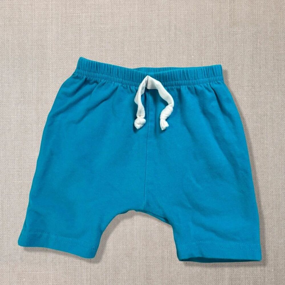 June & January Baby 6-12M Blue Teal Harem Shorts Drawstring